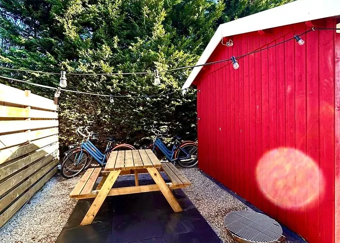 New Charming Scandinavian Eco House With Garden And Jacuzzi 펜션 Vijfhuizen